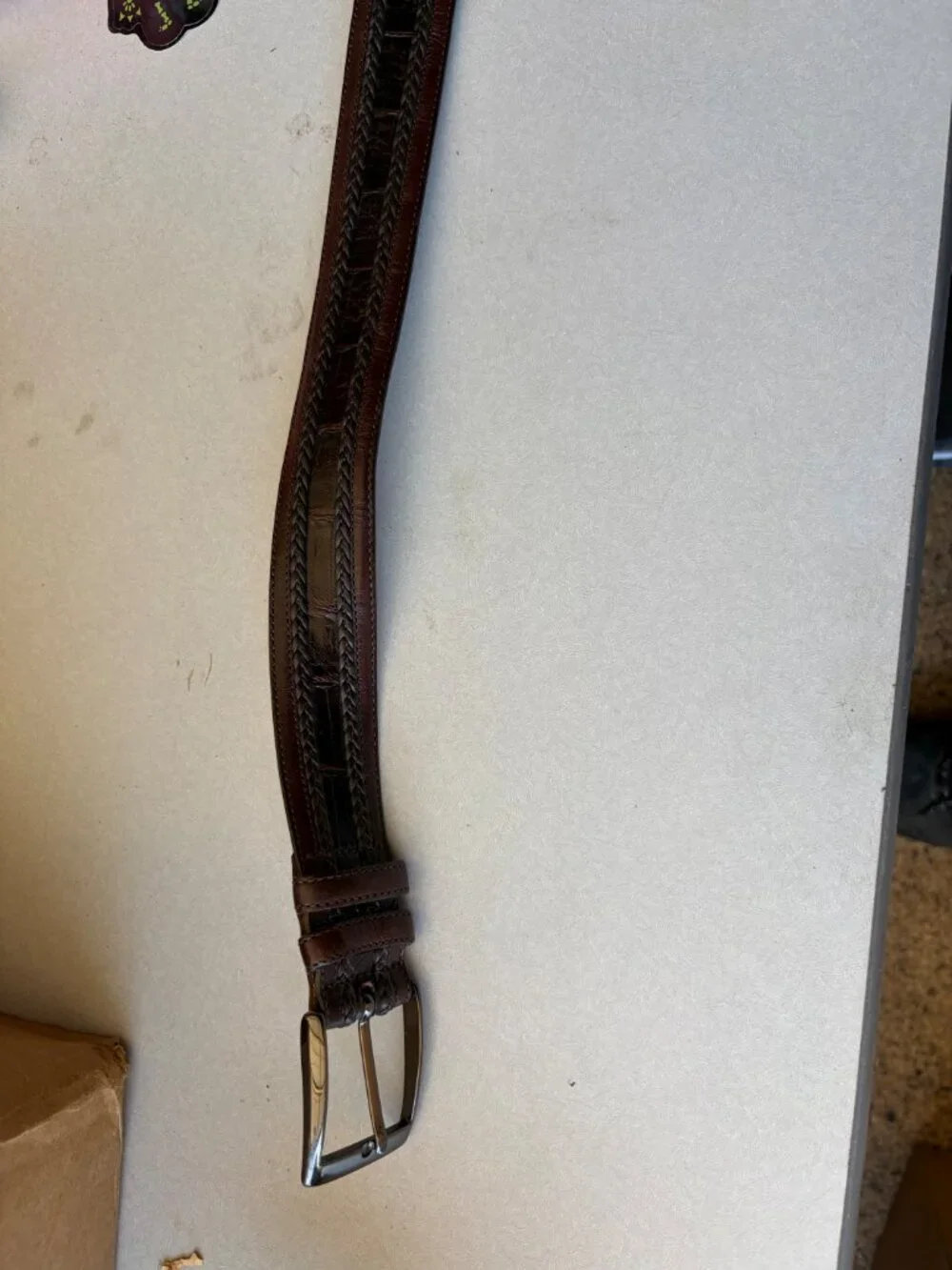 Mezlan Fuscus Crocodile Belt
